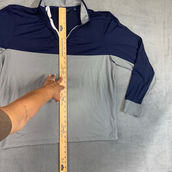 Polo Ralph Lauren GOLF Wicking Microfiber 1/4 Zip Pullover Blue Gray Preppy XL - Picture 6 of 8